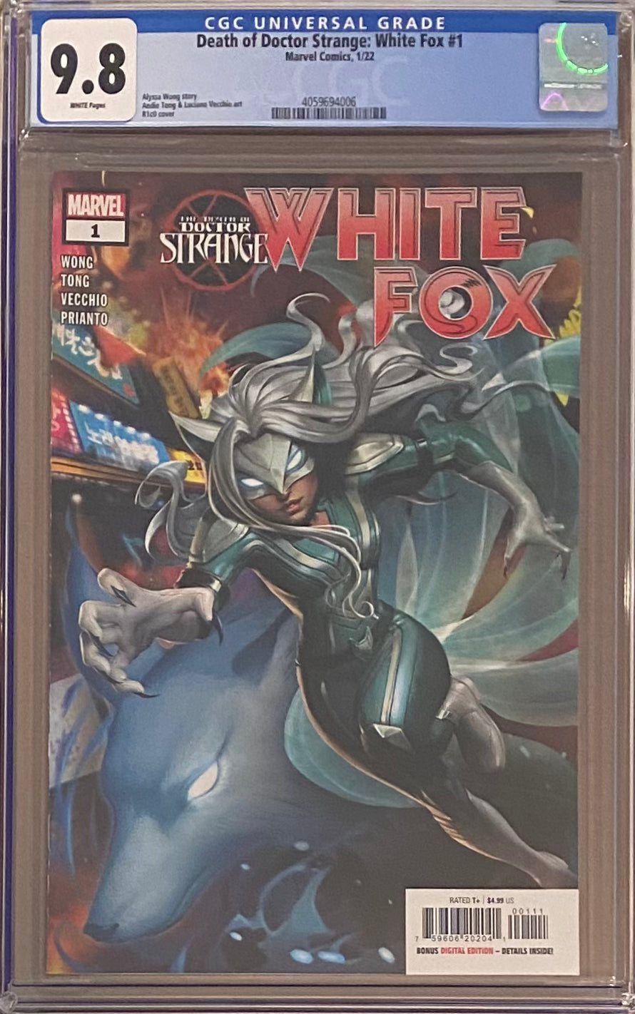 The Death of Doctor Strange: White Fox #1 CGC 9.8