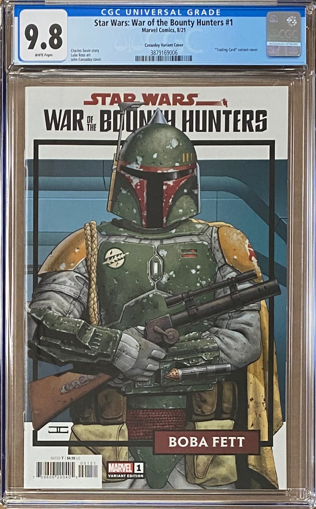 Star Wars: War of the Bounty Hunters #1 1:25 Trading Card Retailer Incentive Variant CGC 9.8