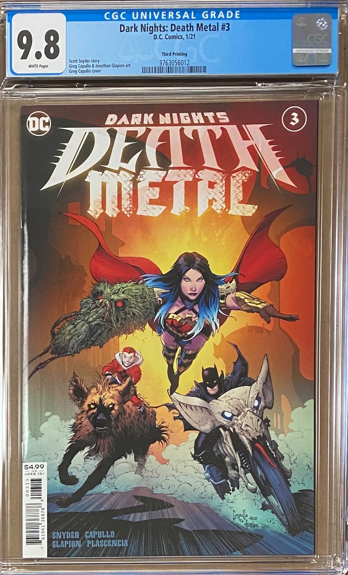 Dark Nights Death Metal #3 Third Printing CGC 9.8