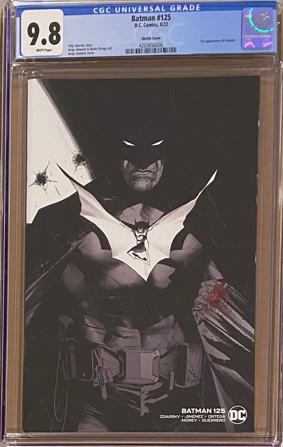 Batman #125 Jimenez 1:25 Retailer Incentive Variant CGC 9.8 - First Appearance Failsafe