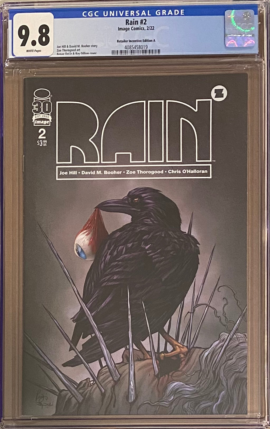 Rain #2 De Liz 1:25 Retailer Incentive Variant CGC 9.8