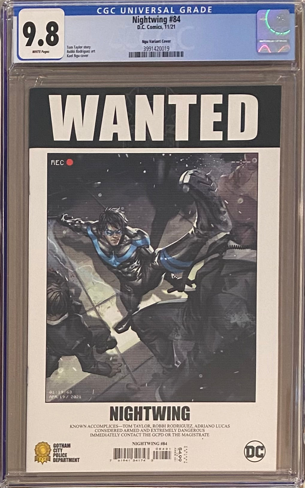 Nightwing #84 Ngu 1:25 Retailer Incentive Variant CGC 9.8