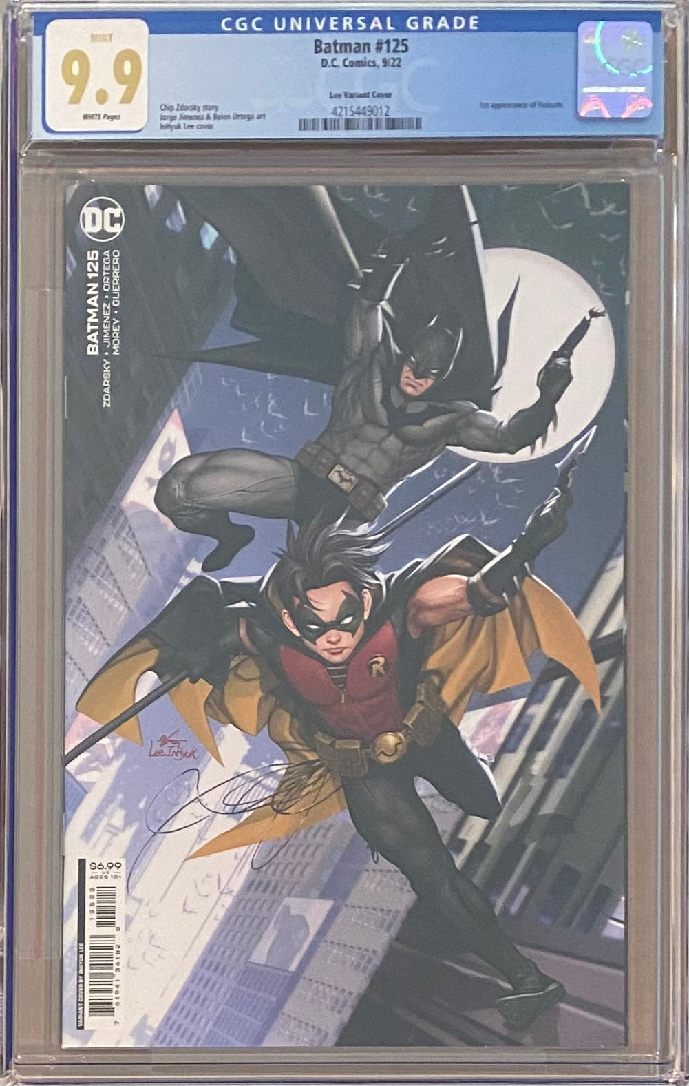 Batman #125 InHyuk Lee Variant CGC 9.9 - First Appearance Failsafe