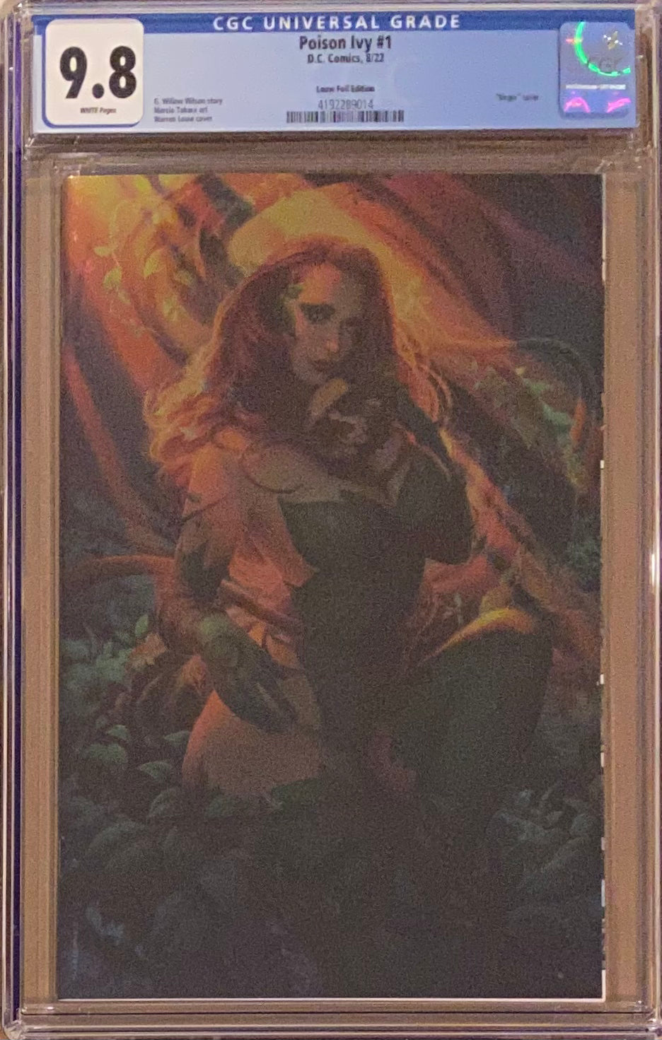 Poison Ivy #1 Louw 1:100 Virgin Foil Retailer Incentive Variant CGC 9.8