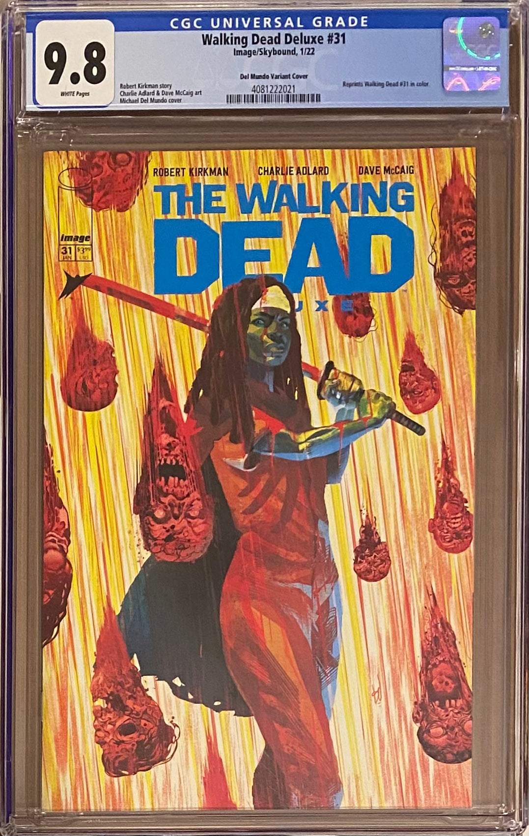 Walking Dead Deluxe #31 Del Mundo Variant CGC 9.8