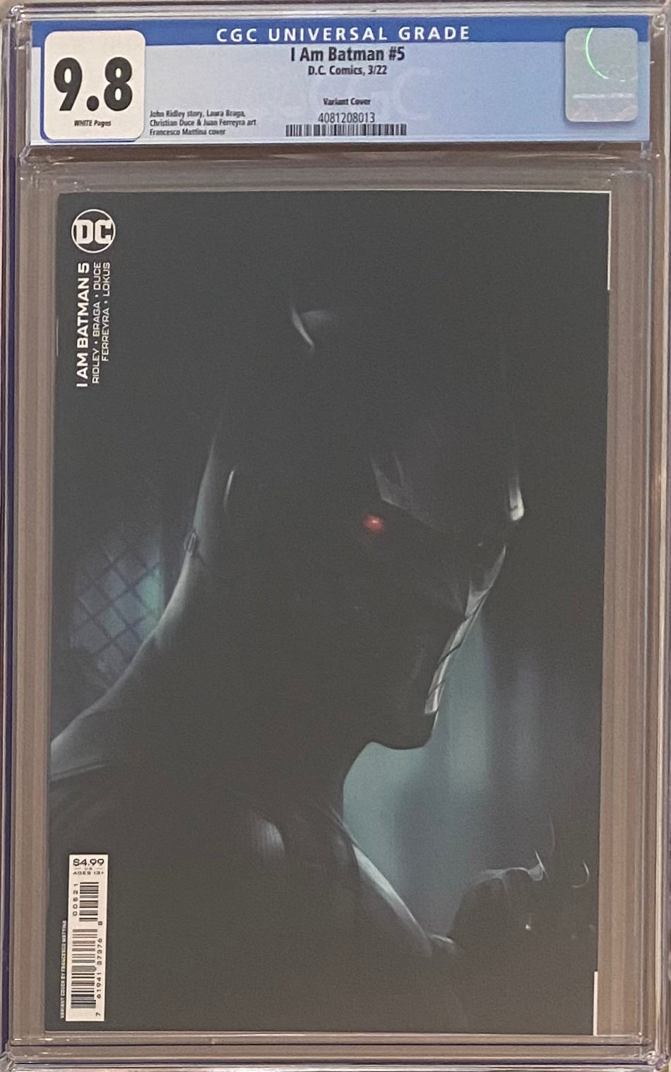 I Am Batman #5 Mattina Variant CGC 9.8