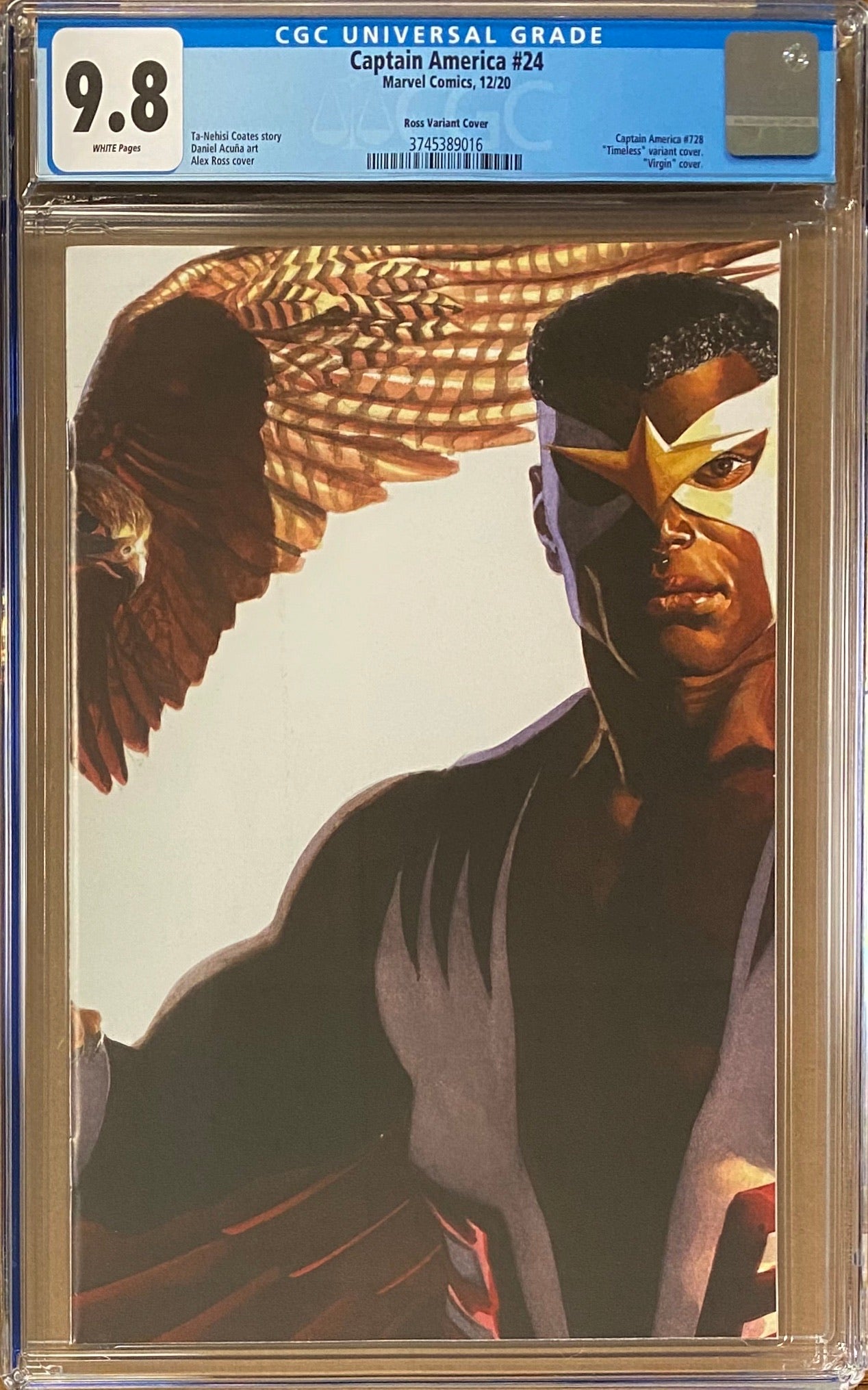 Captain America #24 Alex Ross Falcon "Timeless" Variant CGC 9.8