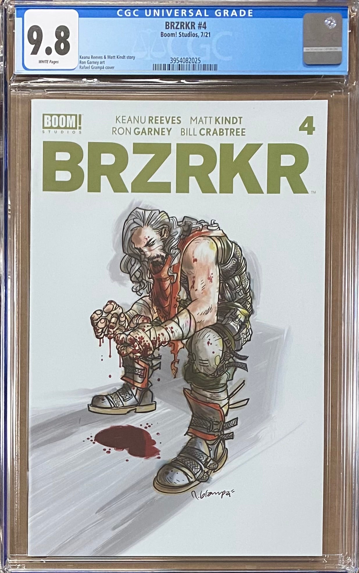 BRZRKR #4 Cover A Grampa CGC 9.8 (Berzerker)