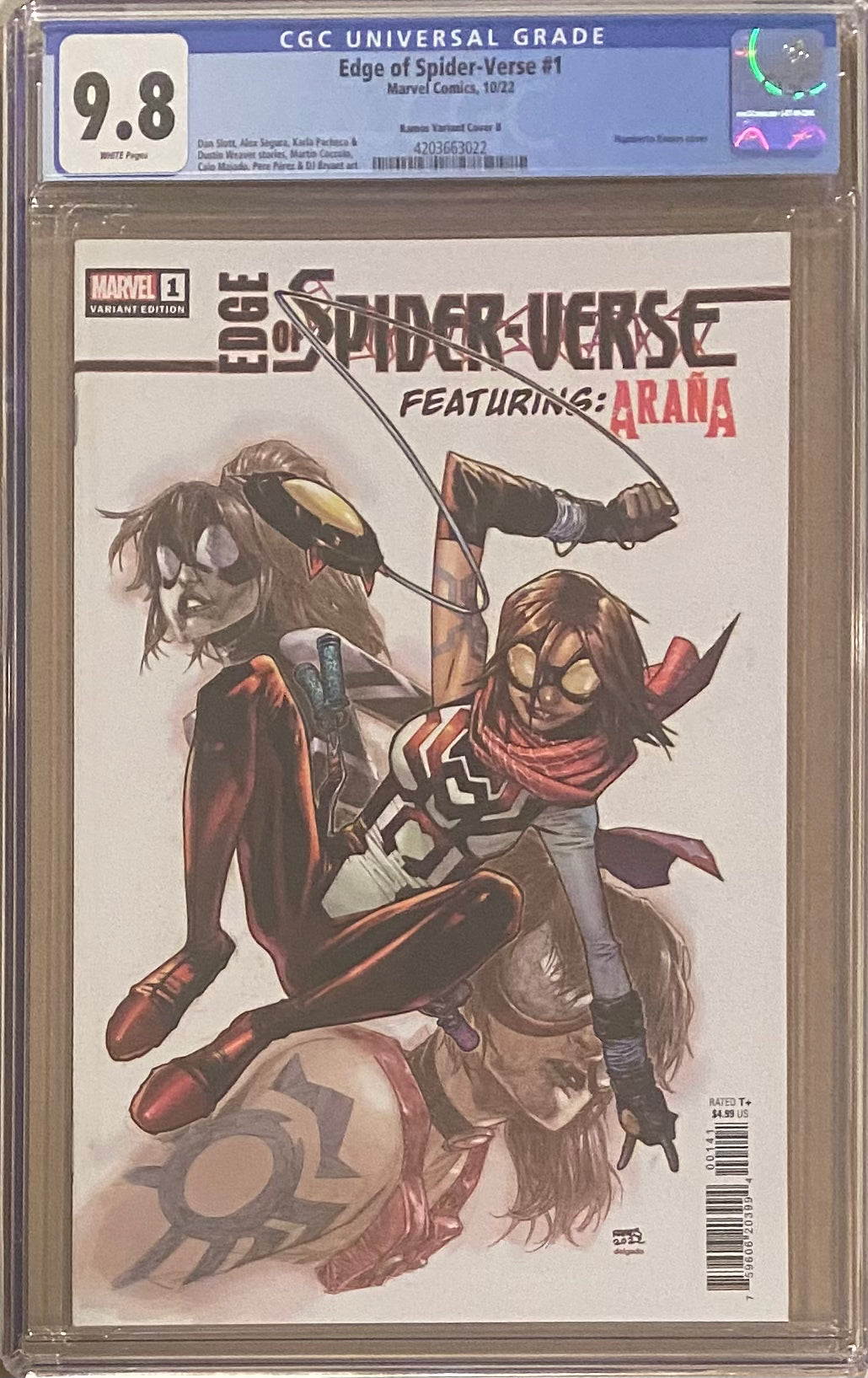 Edge of Spider-Verse #1 Ramos 1:25 Retailer Incentive Variant CGC 9.8