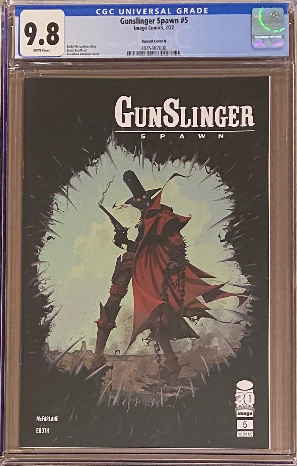 Gunslinger Spawn #5 Variant CGC 9.8