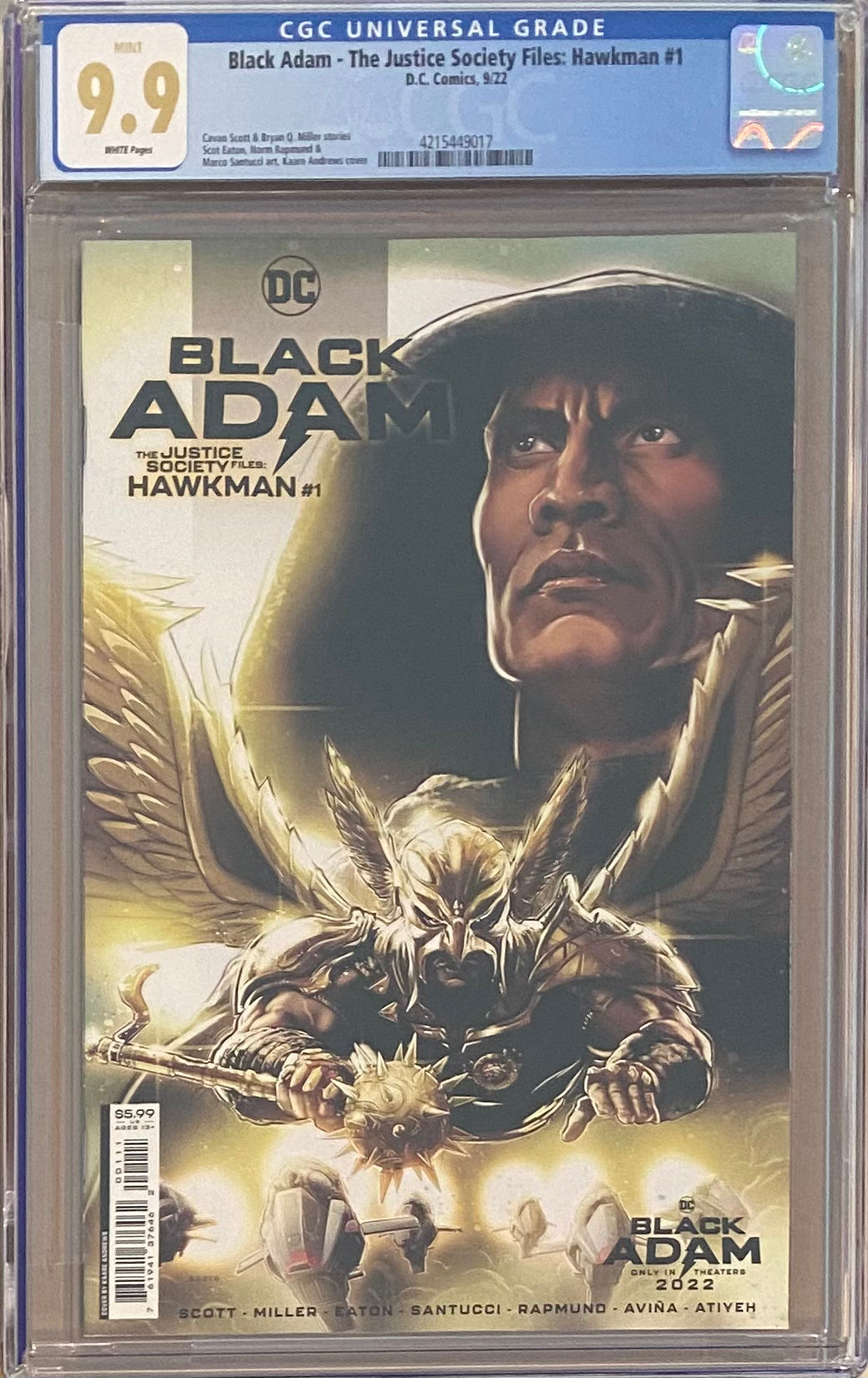 Black Adam: The Justice Society Files - Hawkman #1 CGC 9.9