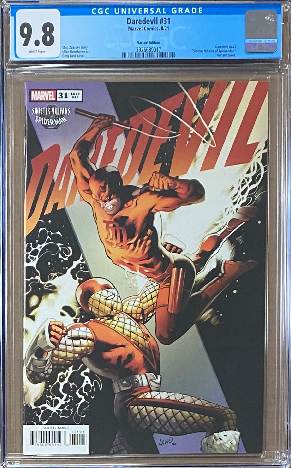 Daredevil #31 Variant CGC 9.8