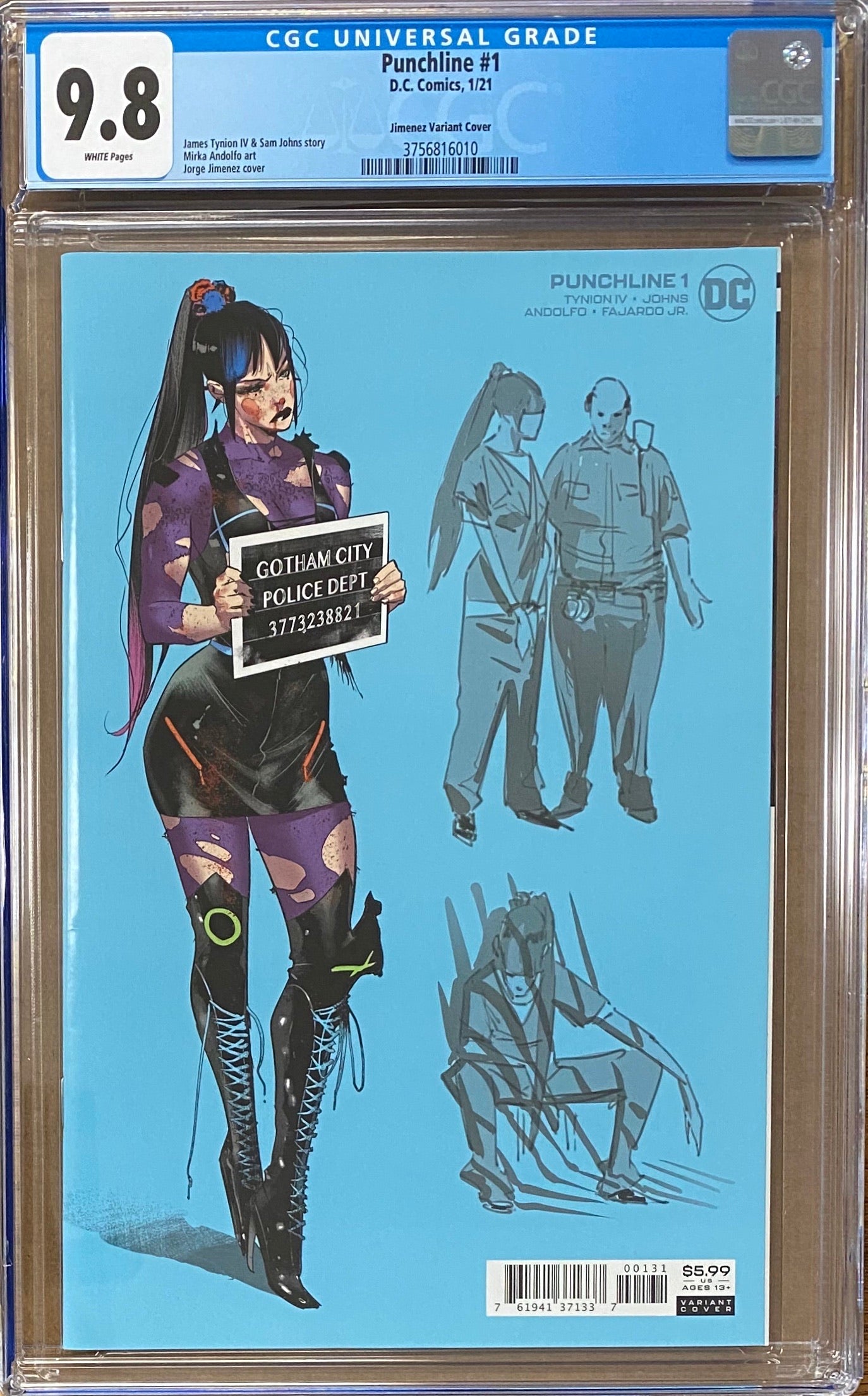 Punchline #1 Jimenez 1:25 Character Variant CGC 9.8