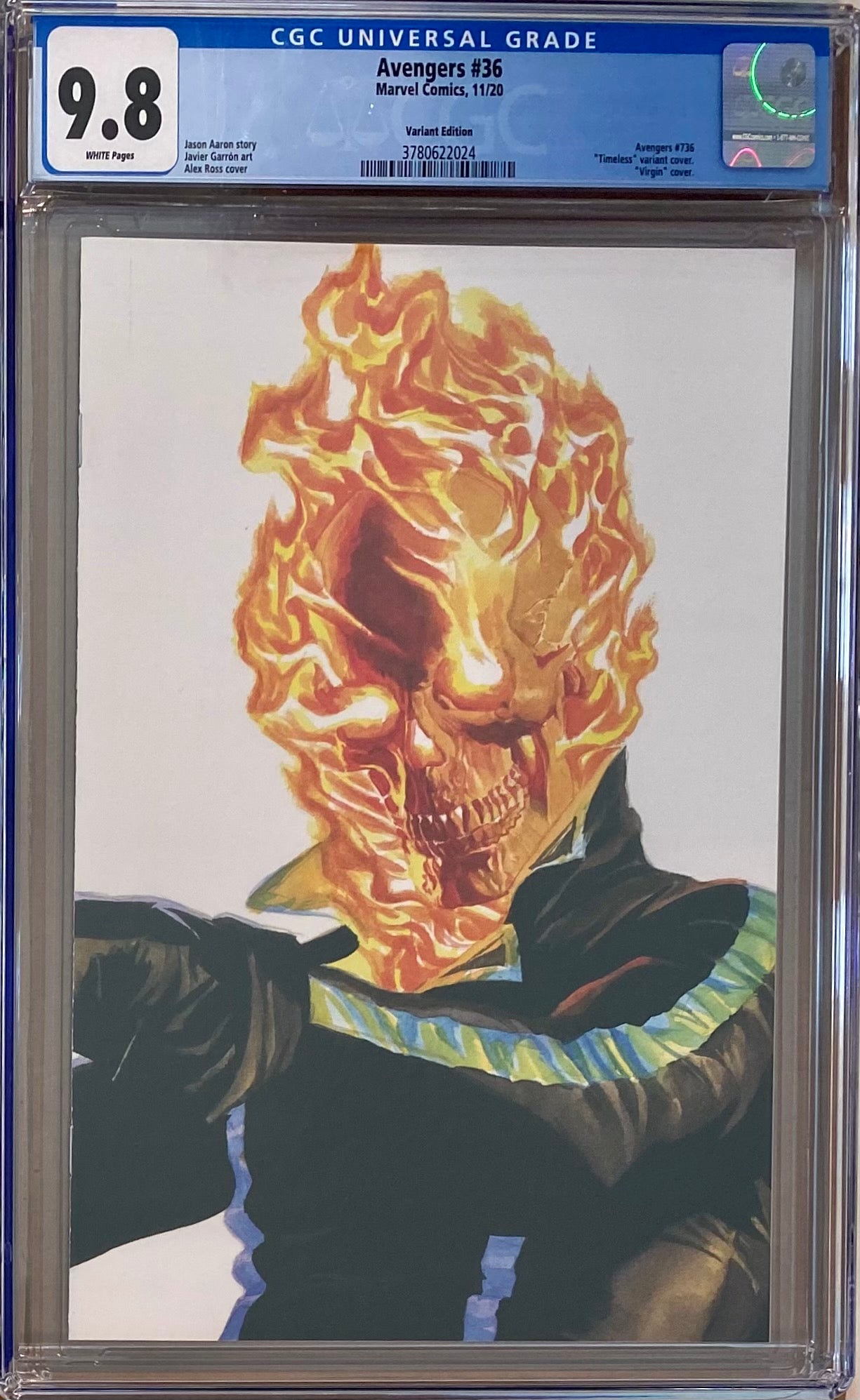Avengers #36 Alex Ross Ghost Rider "Timeless" Variant CGC 9.8
