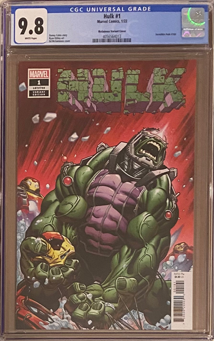 Hulk #1 McGuinness Variant CGC 9.8