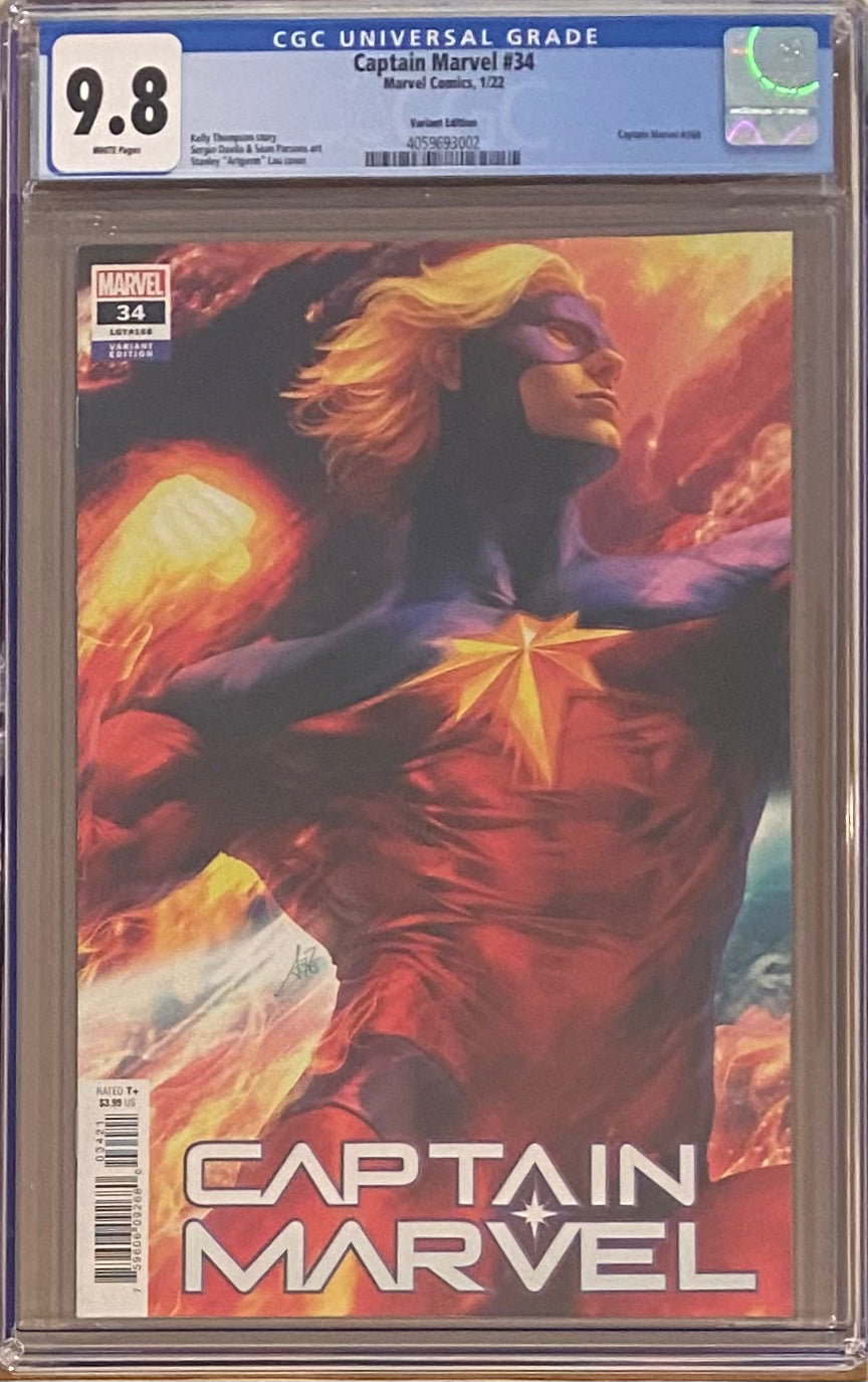 Captain Marvel #34 Artgerm Variant CGC 9.8