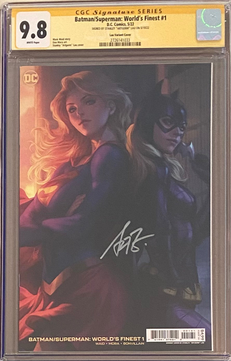 Batman/Superman: World's Finest #1 Artgerm Variant CGC 9.8 SS