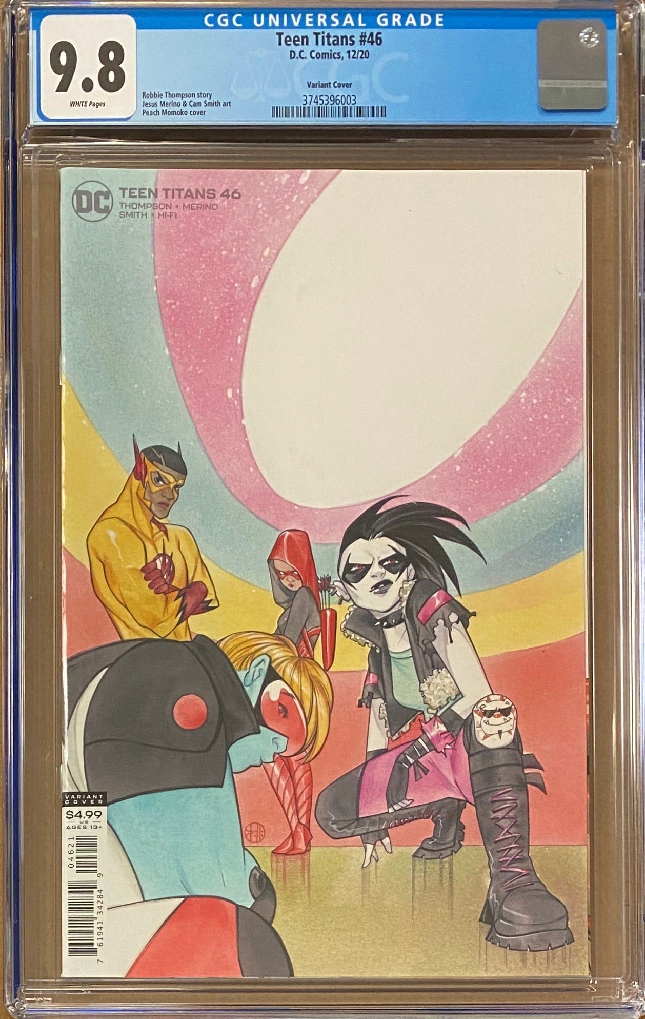 Teen Titans #46 Peach Momoko Variant CGC 9.8