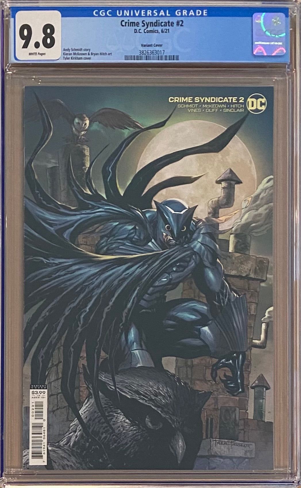 Crime Syndicate #2 Kirkham Variant CGC 9.8