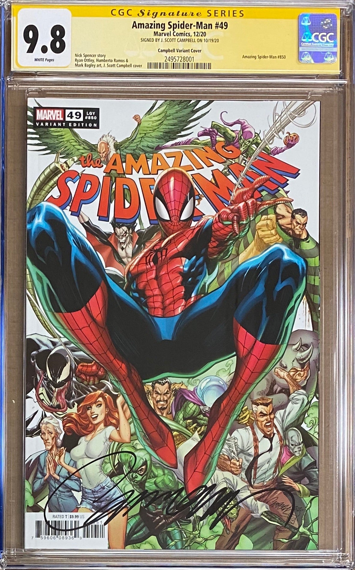 Amazing Spider-Man #850 (#49) Campbell Variant CGC 9.8 SS