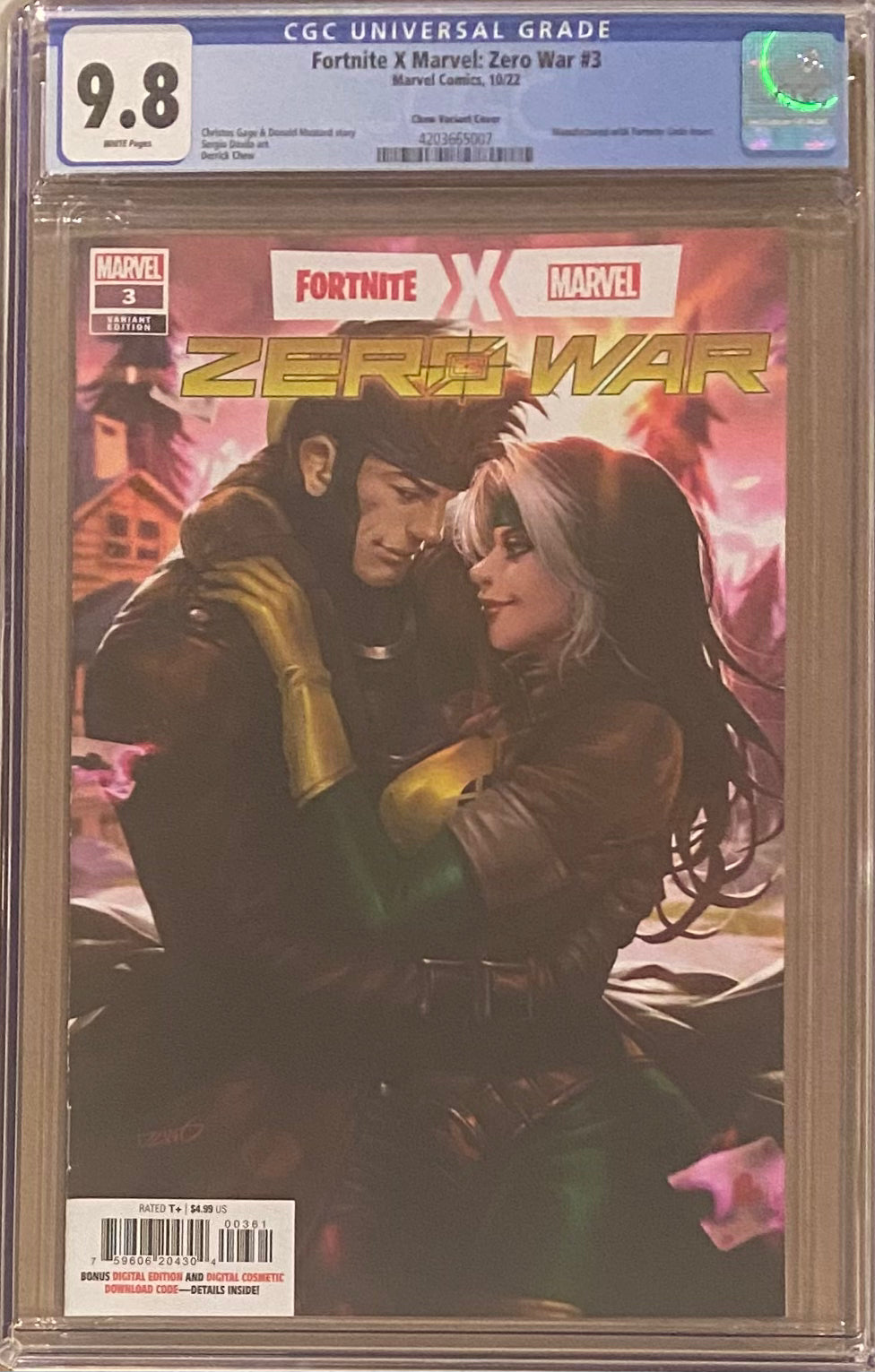 Fortnite/Marvel: Zero War #3 Chew 1:50 Retailer Incentive Variant CGC 9.8