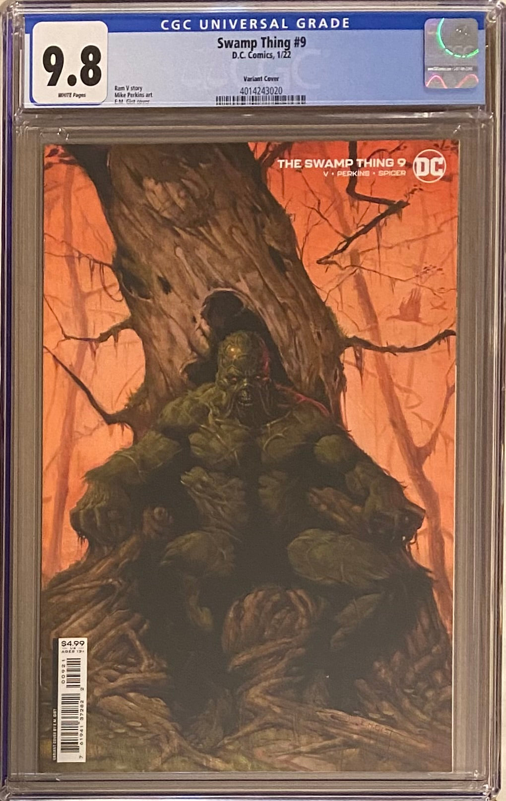 Swamp Thing #9 Variant CGC 9.8