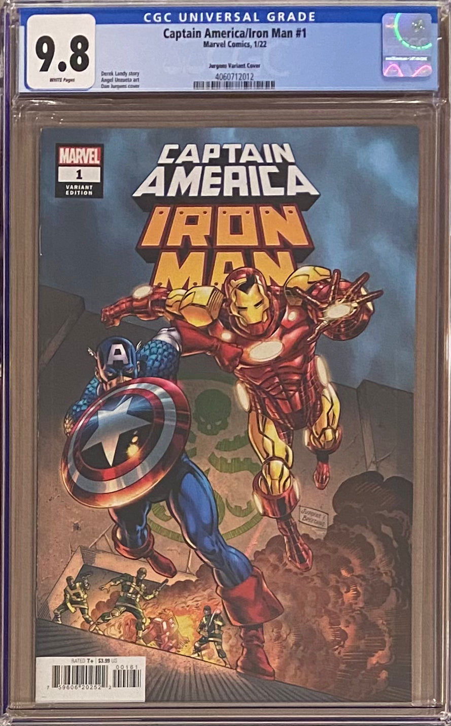 Captain America/Iron Man #1 Jurgens 1:25 Retailer Incentive Variant CGC 9.8