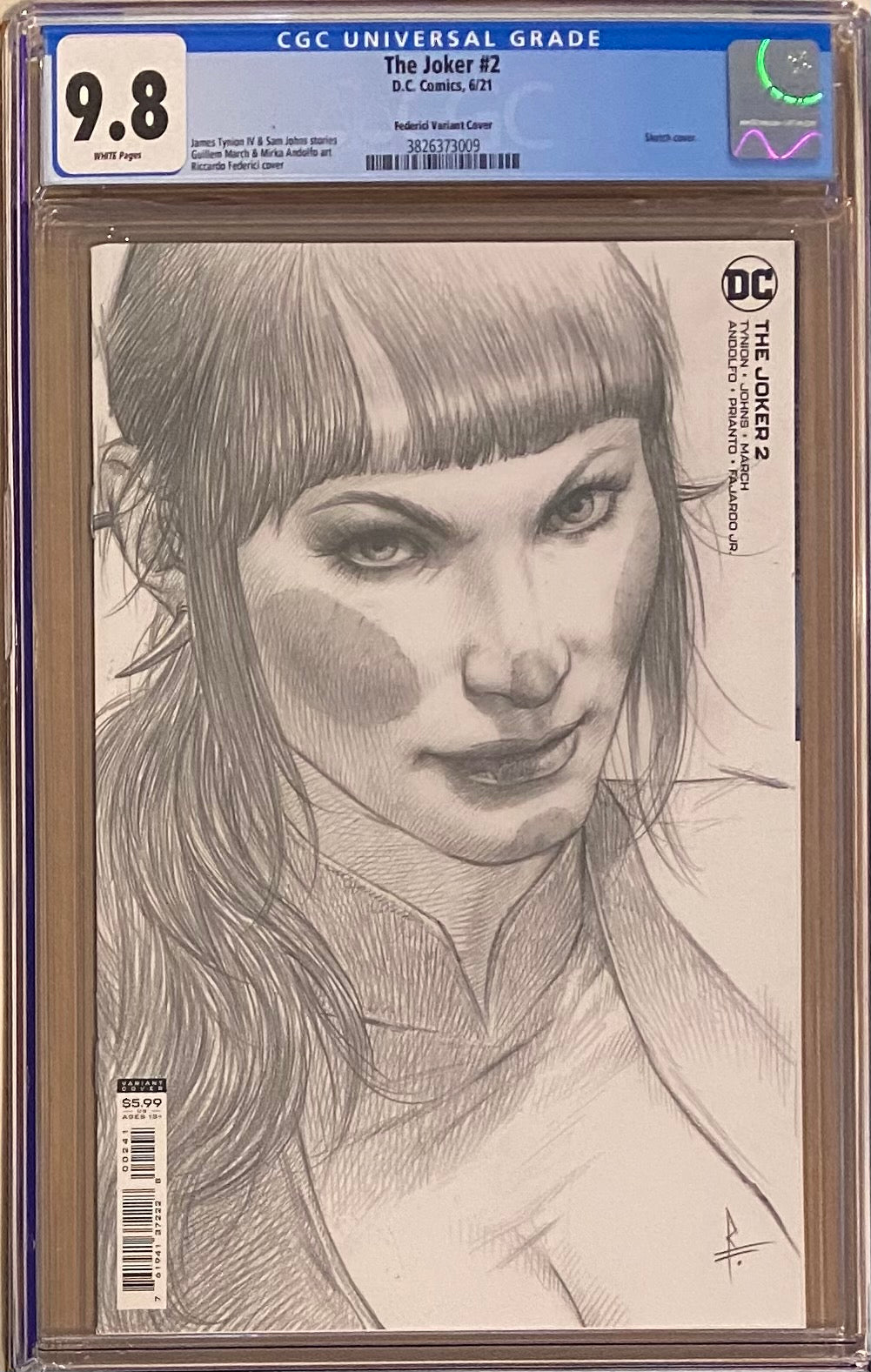 The Joker #2 Federici 1:25 Retailer Incentive Variant CGC 9.8 - First appearance Vengeance