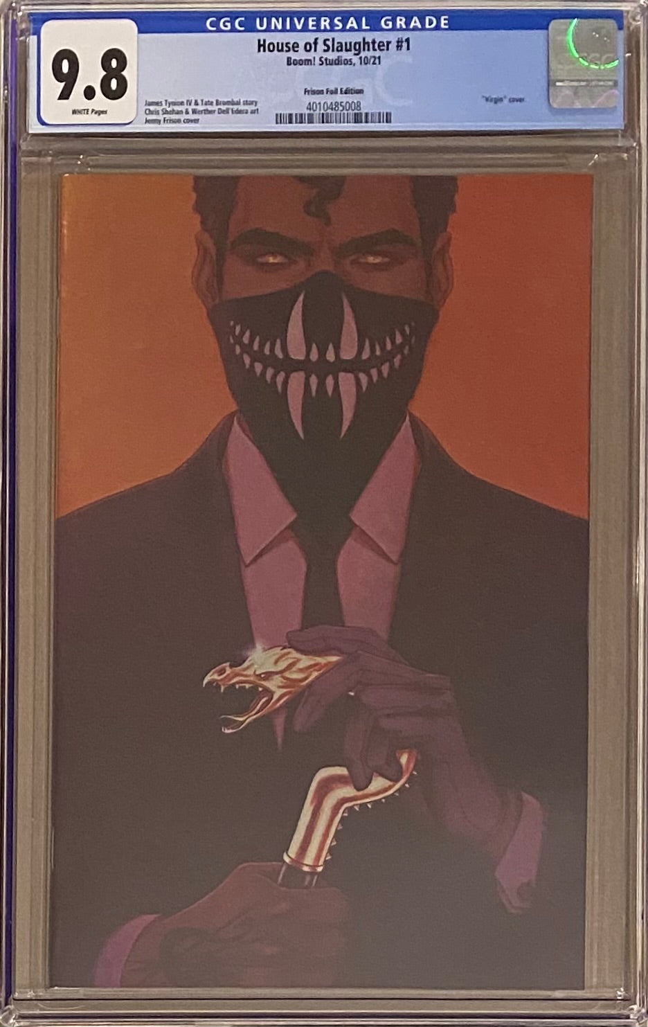 House of Slaughter #1 Frison 1:200 Foil Retailer Incentive Variant CGC 9.8