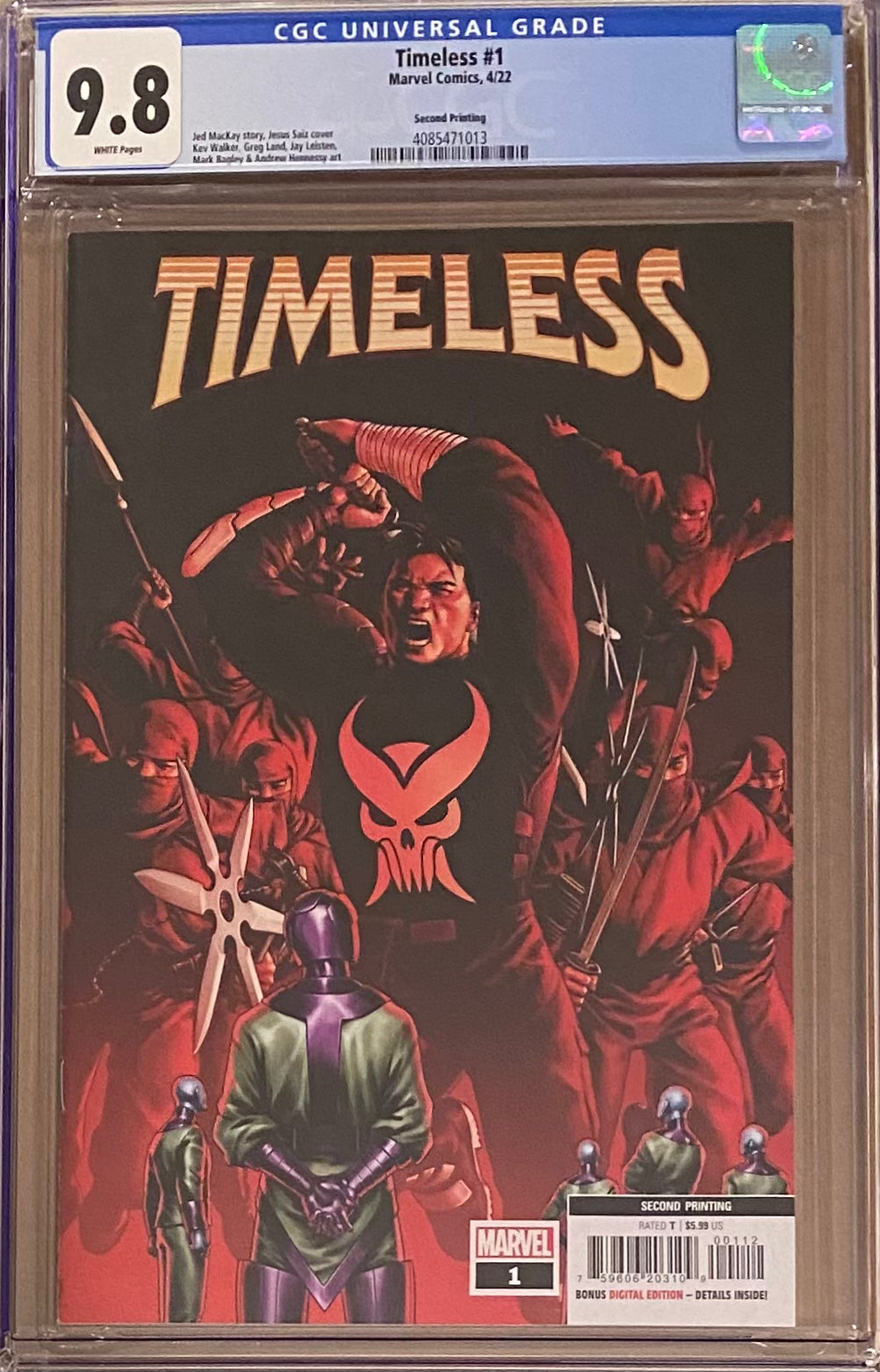 Timeless #1 Second Printing CGC 9.8