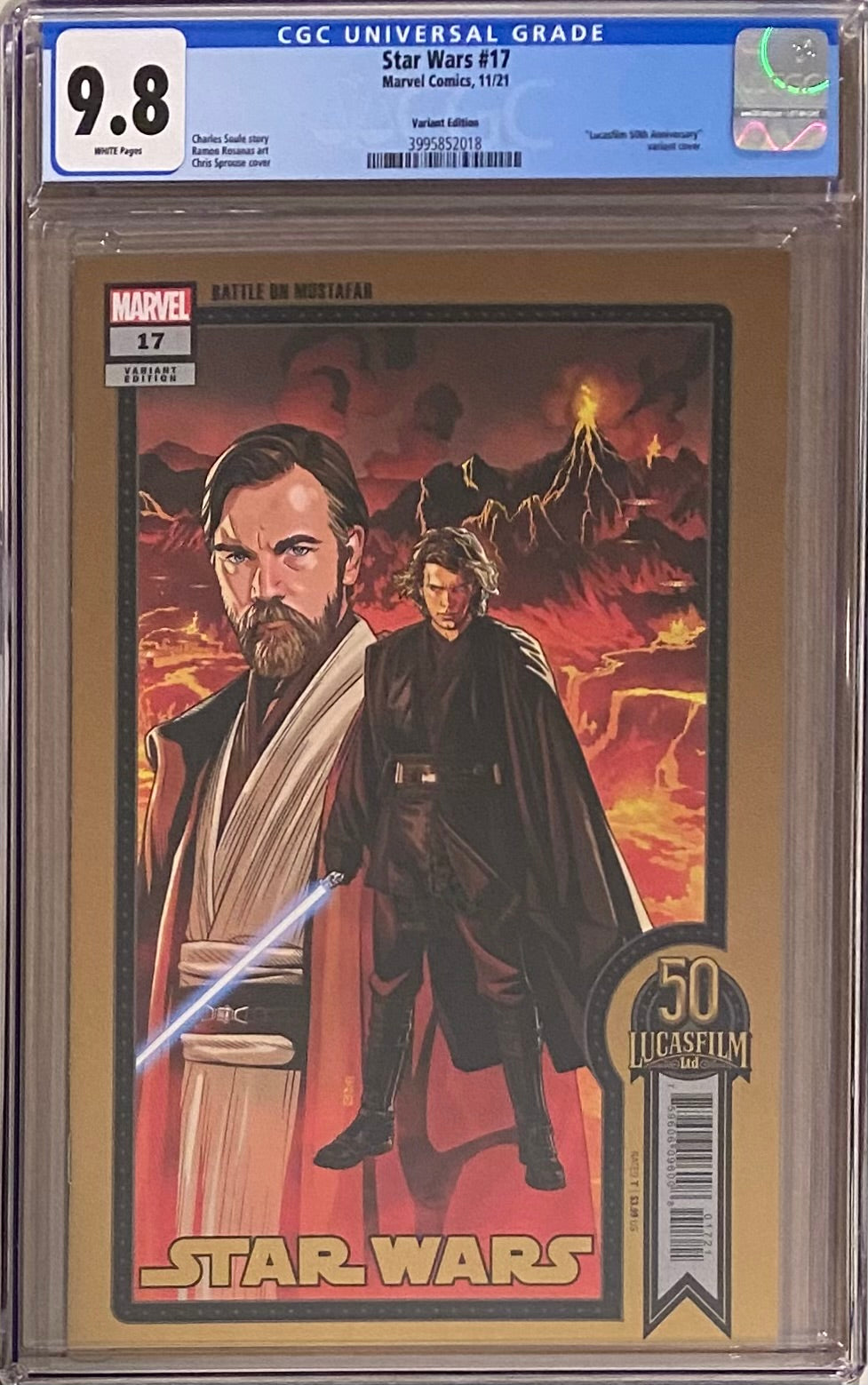 Star Wars #17 Sprouse Variant CGC 9.8 - War of the Bounty Hunters