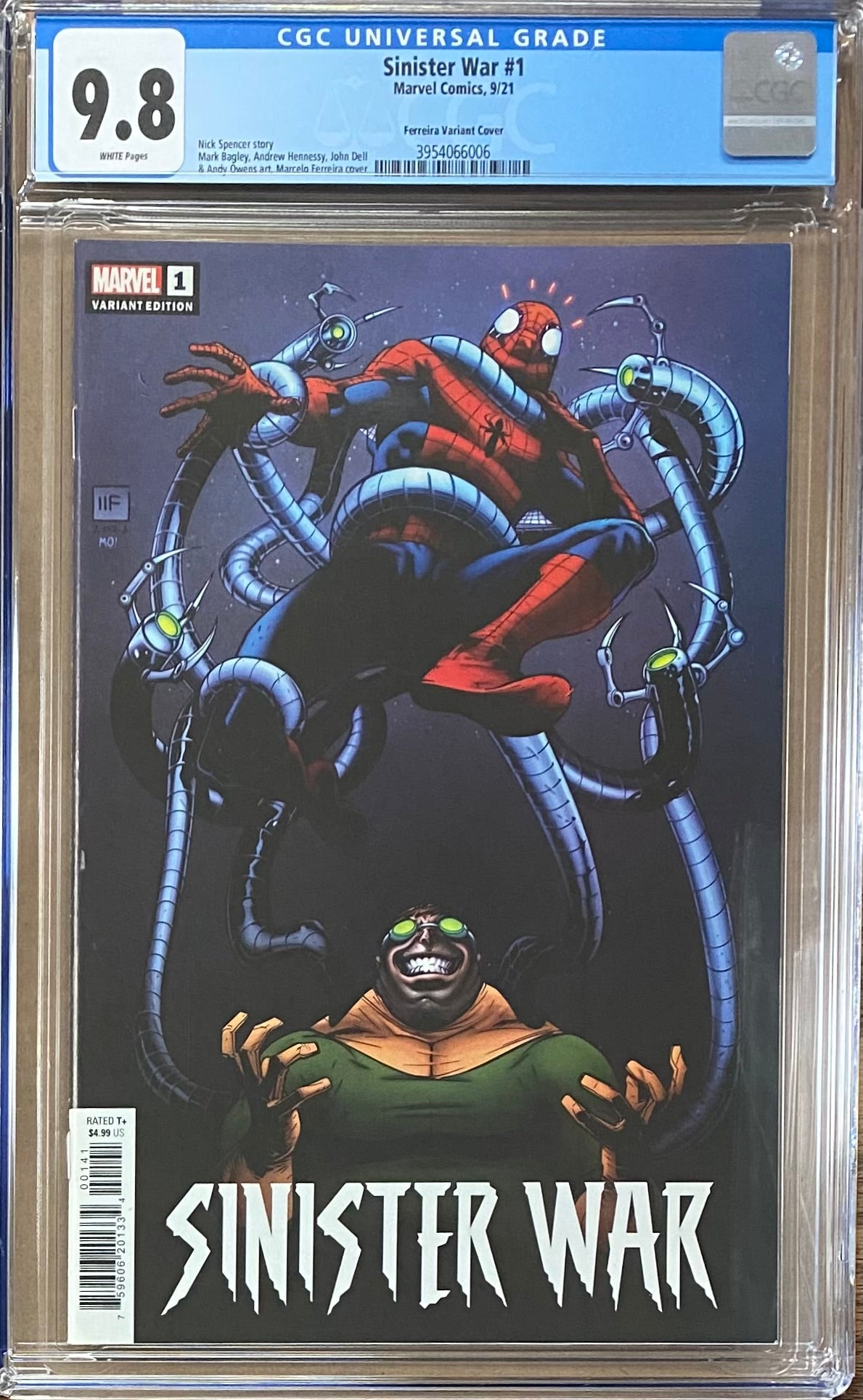 Sinister War #1 Ferreira 1:25 Retailer Incentive Variant CGC 9.8