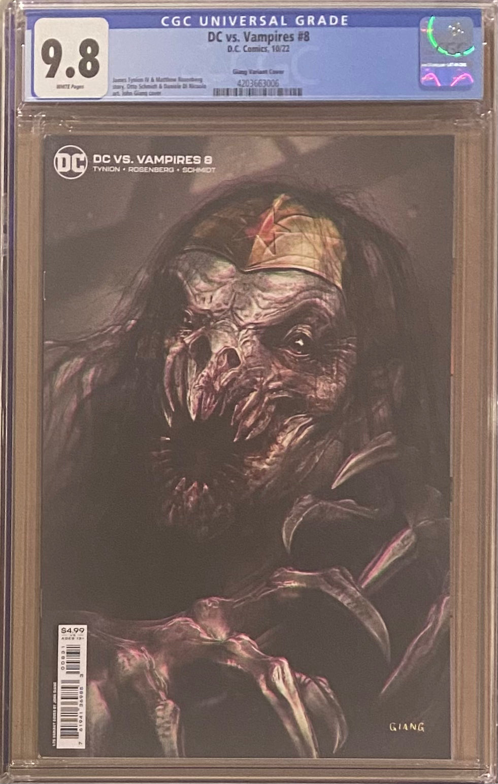DC vs. Vampires #8 Giang 1:25 Retailer Incentive Variant CGC 9.8