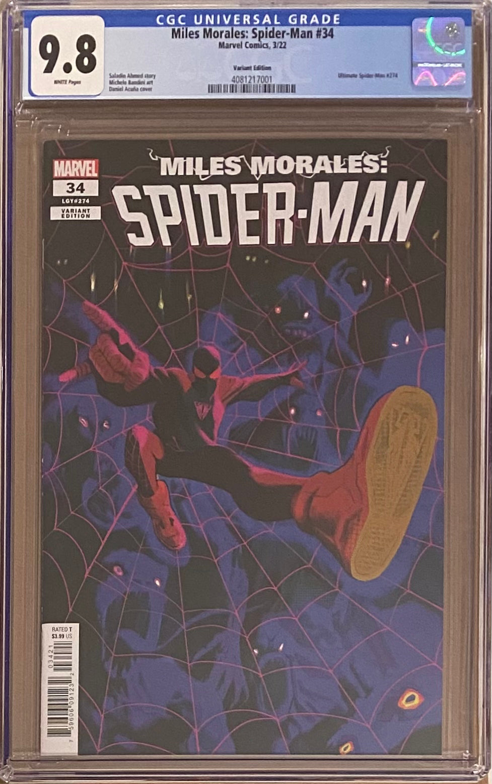 Miles Morales: Spider-Man #34 Variant CGC 9.8
