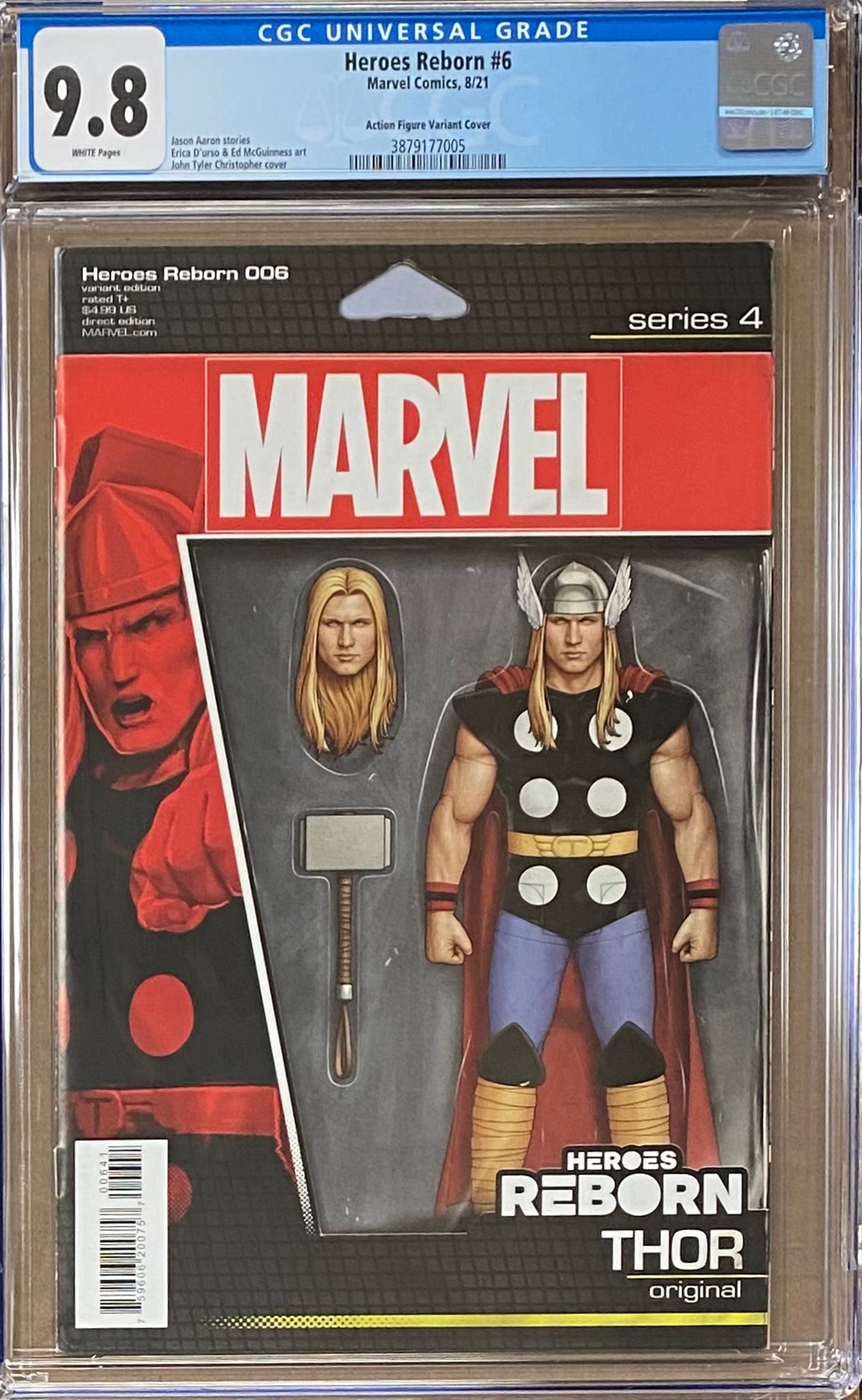 Heroes Reborn #6 Action Figure Variant CGC 9.8