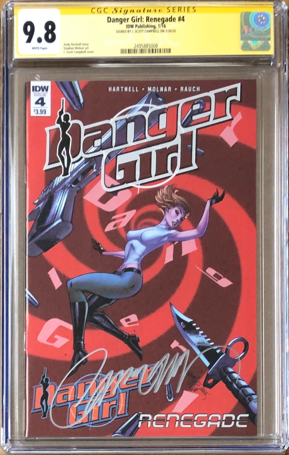 Danger Girl: Renegade #4 CGC 9.8 SS