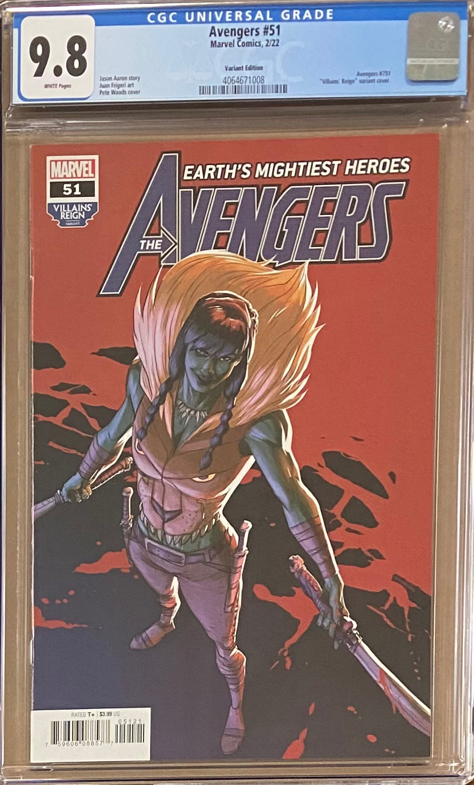Avengers #51 Woods Variant CGC 9.8