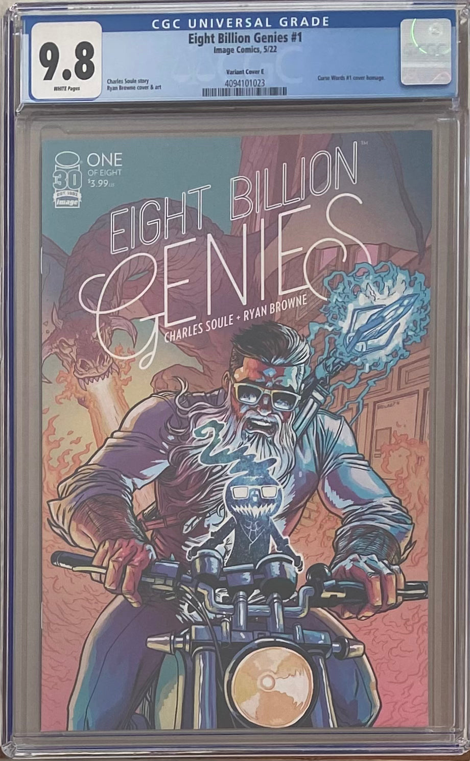 Eight Billion Genies #1 Browne 1:25 Retailer Incentive Variant CGC 9.8