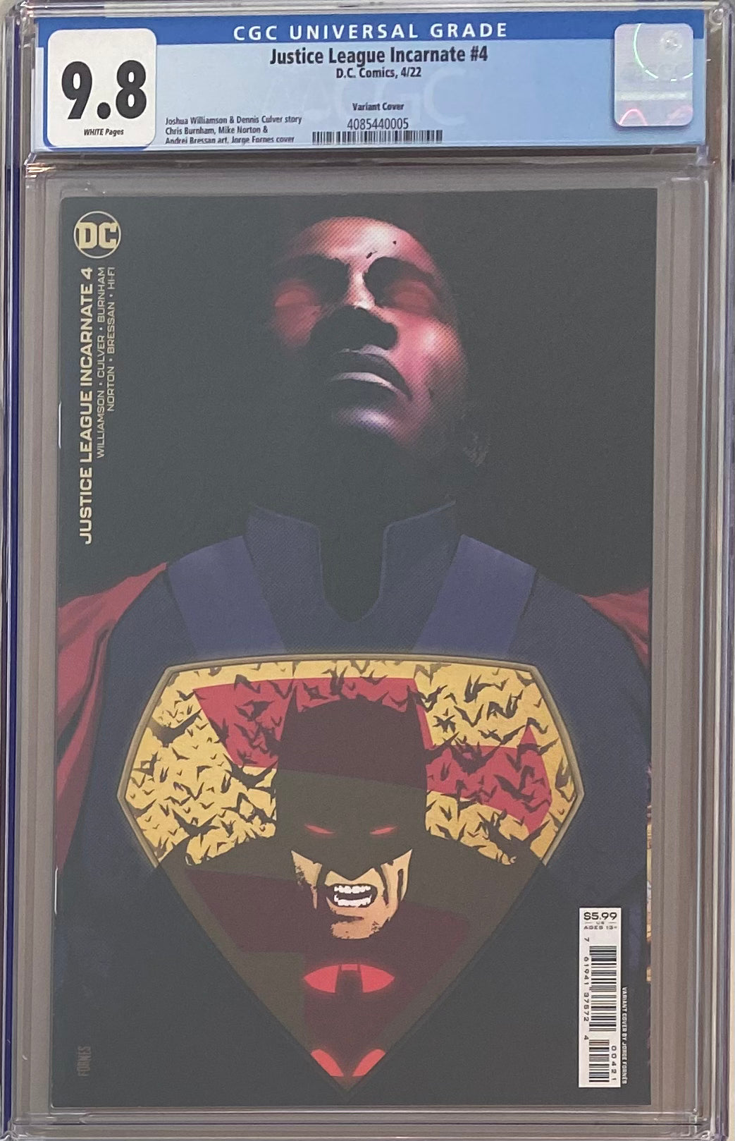 Justice League Incarnate #4 Variant CGC 9.8
