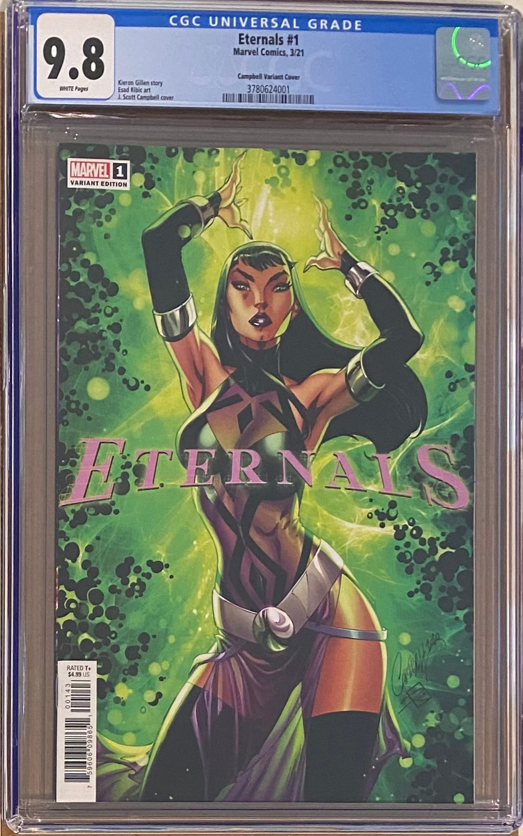 Eternals #1 J. Scott Campbell Variant CGC 9.8