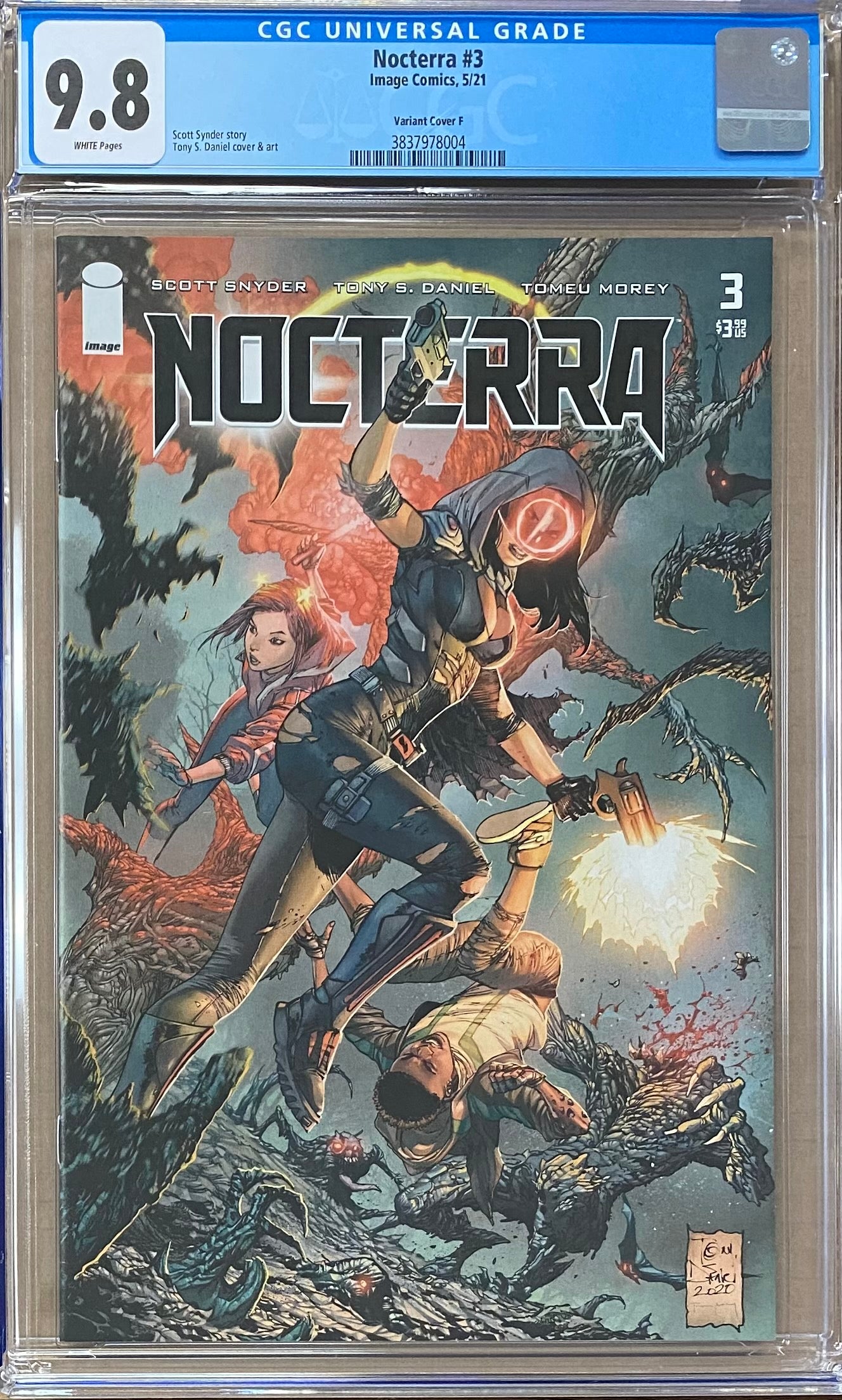 Nocterra #3 1:50 "Visor Down" Retailer Incentive Variant CGC 9.8