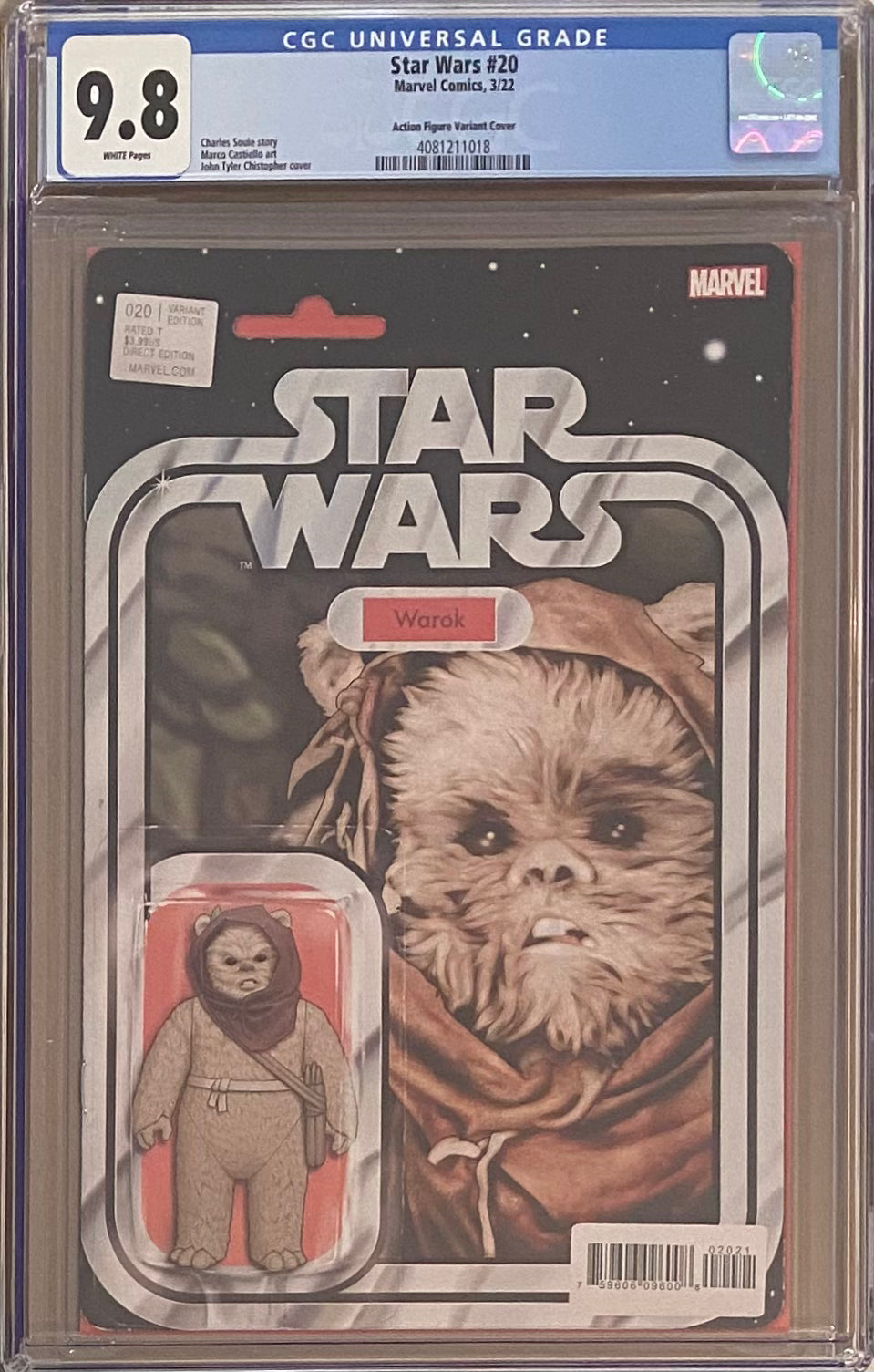 Star Wars #20 Action Figure Variant CGC 9.8 - First Appearance Elzar Mann