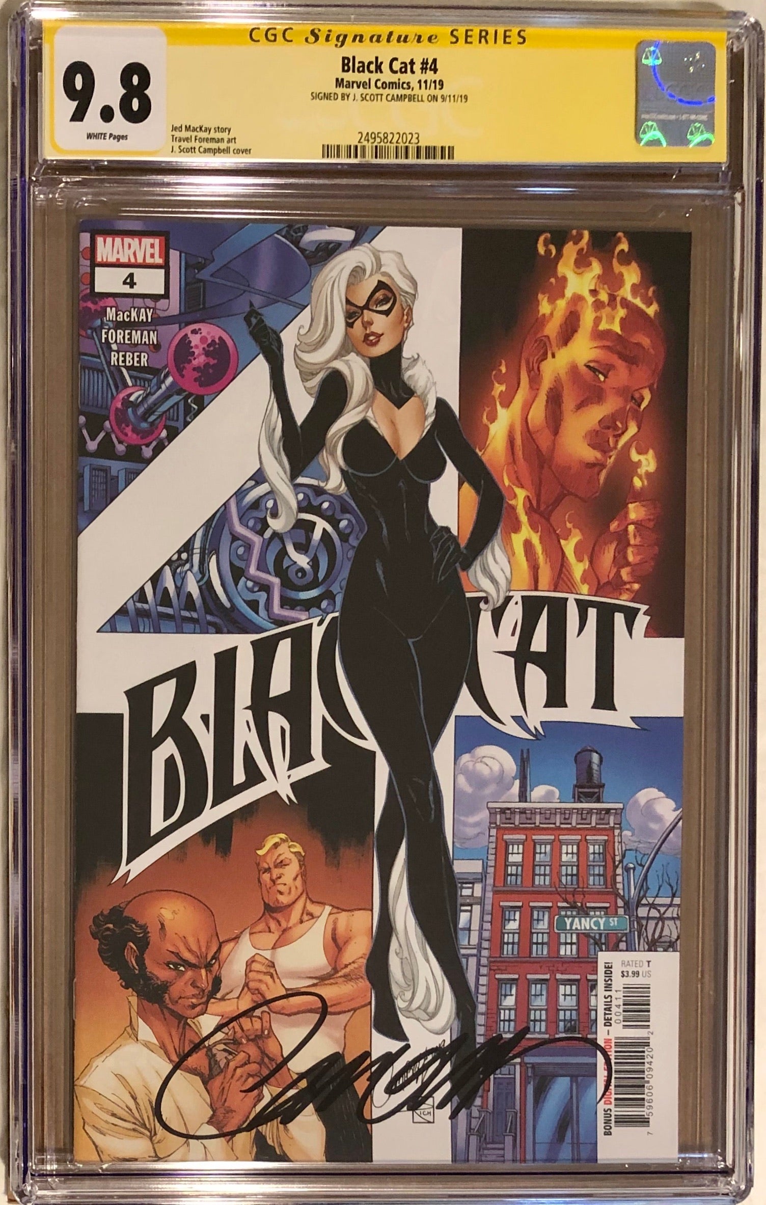 Black Cat #4 J. Scott Campbell CGC 9.8 SS