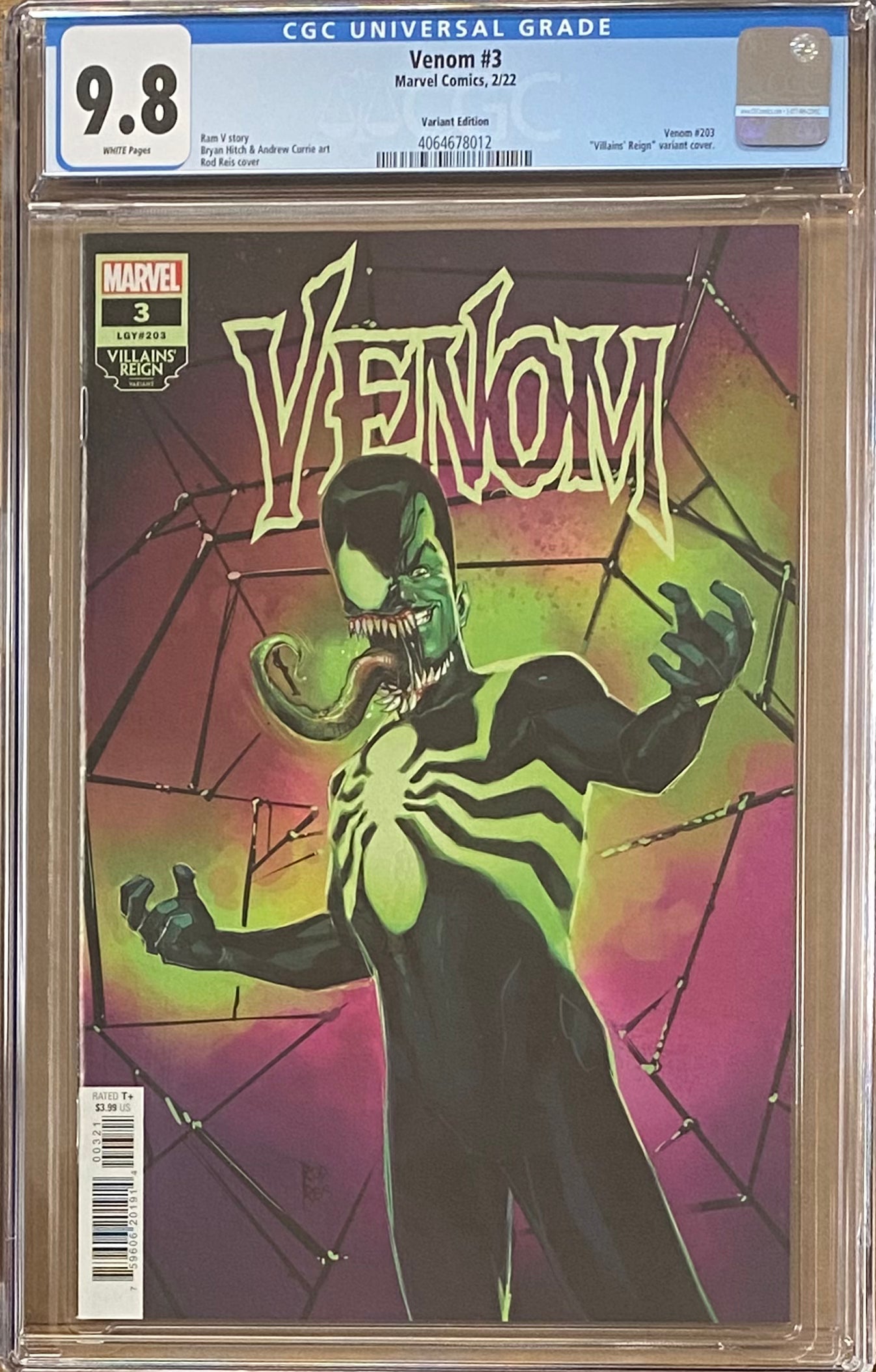 Venom #3 Variant CGC 9.8