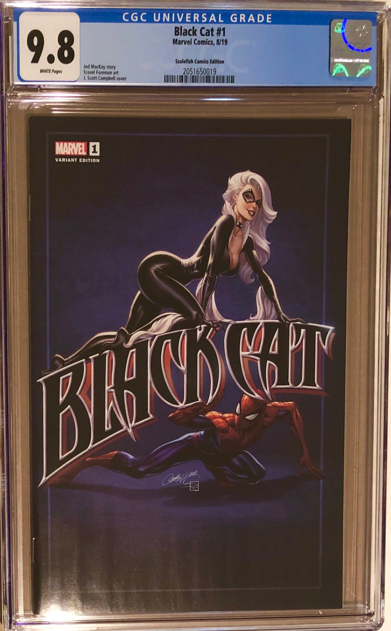 Black Cat #1 J. Scott Campbell Ssalefish Exclusive CGC 9.8