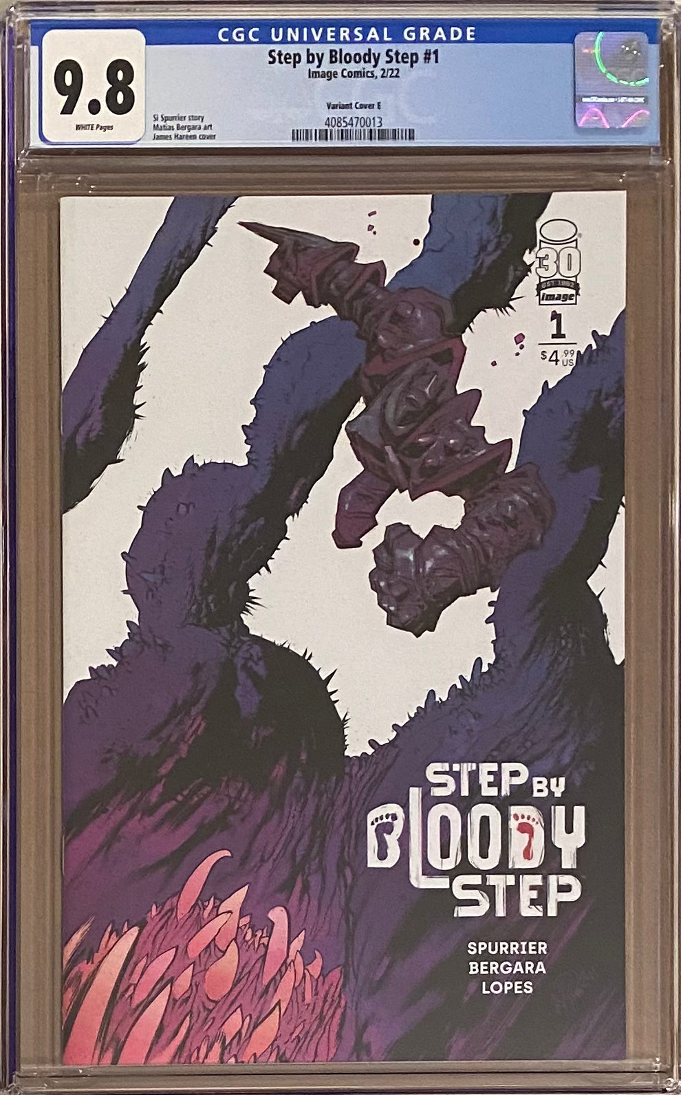 Step by Bloody Step #1 Harren 1:25 Retailer Incentive Variant CGC 9.8