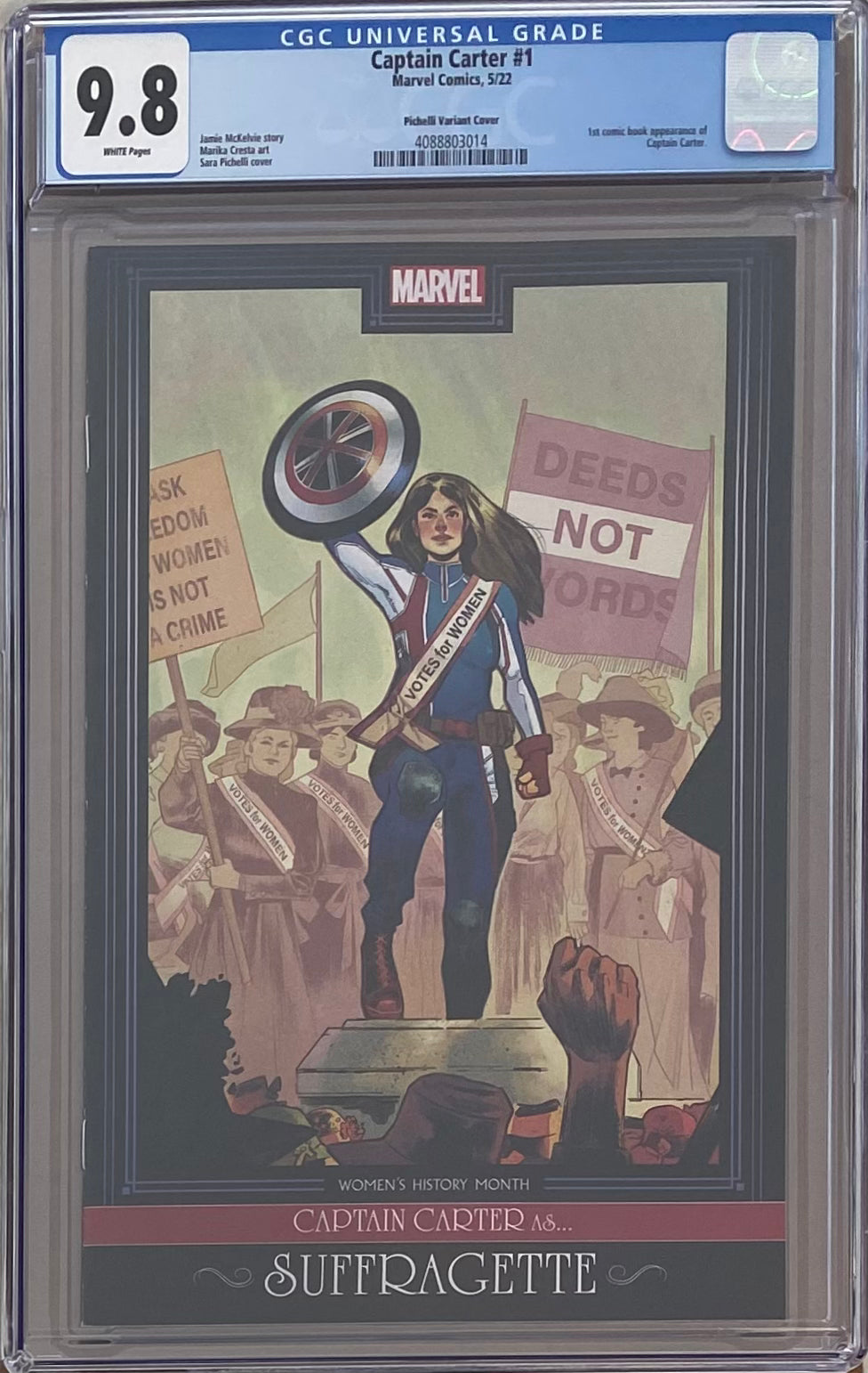 Captain Carter #1 Pichelli Variant CGC 9.8