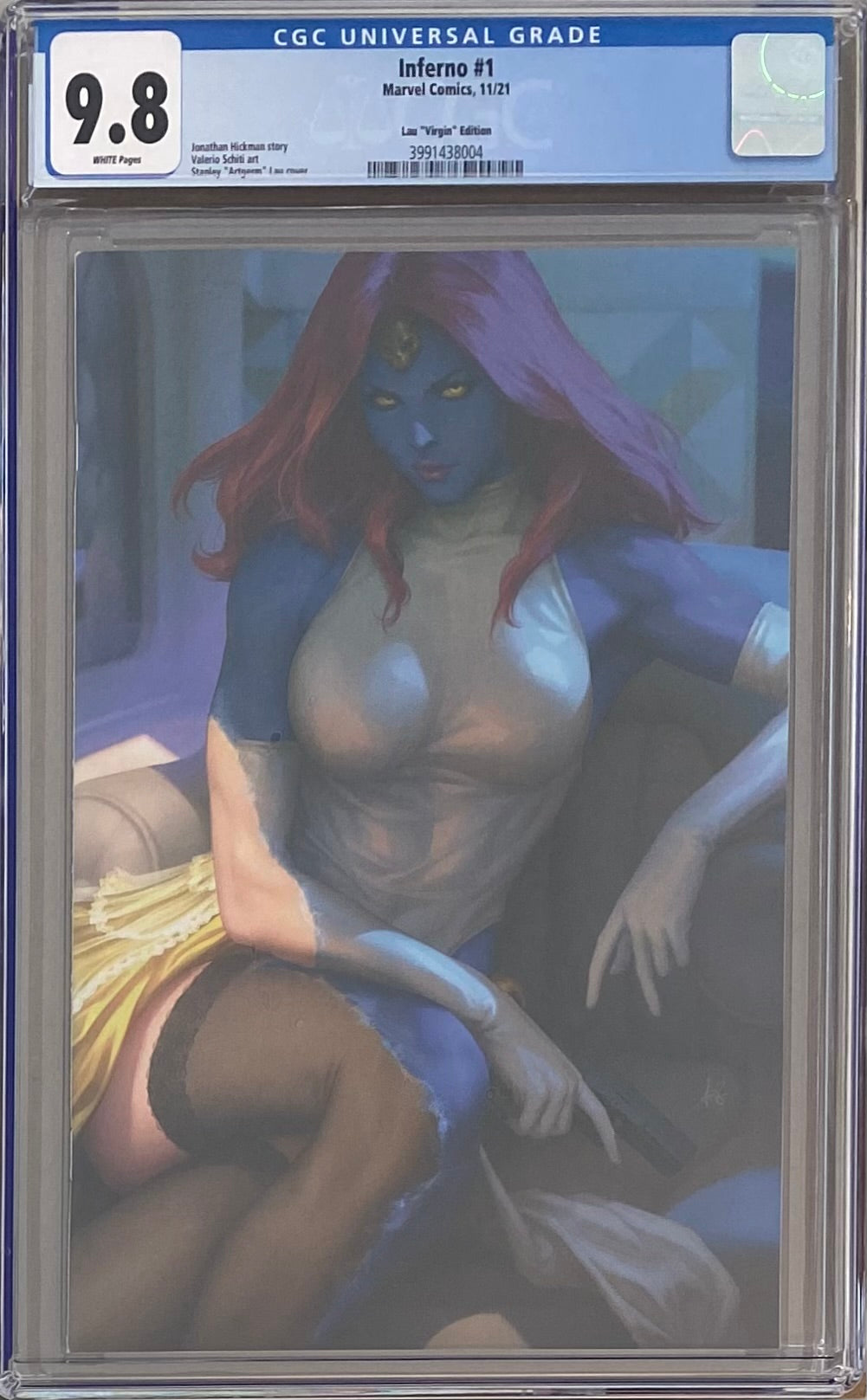 Inferno #1 Artgerm 1:100 Virgin Retailer Incentive Variant CGC 9.8