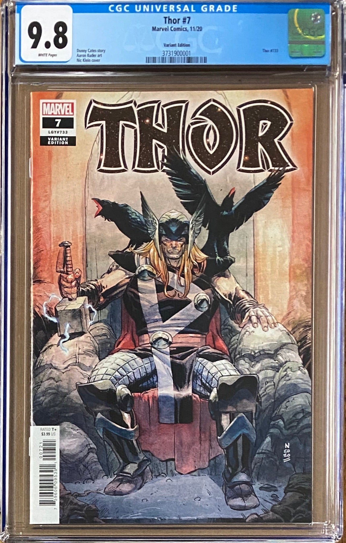Thor #7 Klein Variant CGC 9.8