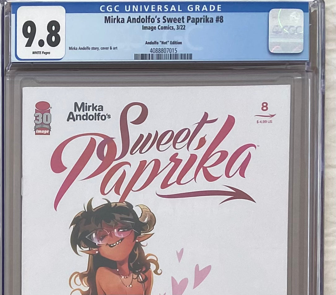 Sweet Paprika #8 Andolfo "Hot" Variant CGC 9.8